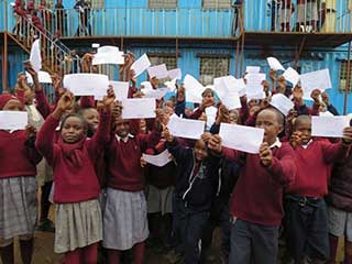 Pupils happy with certificates