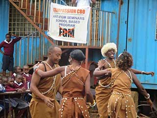 Traditional dancers perform at Heri School